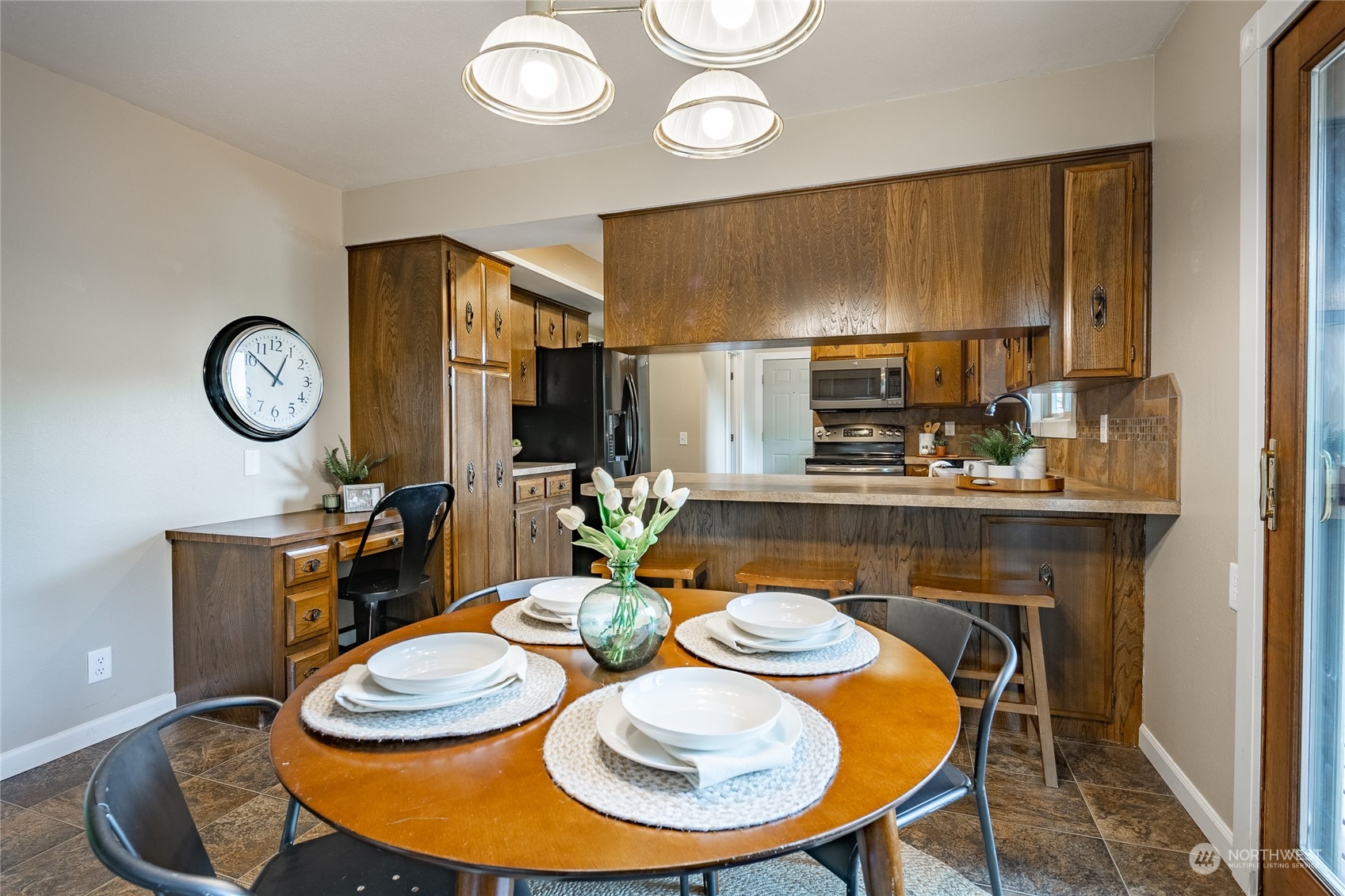 8370 Sunrise Road Custer, WA 98240 - Photo 8 of 40 a dining room with furniture and wooden floor