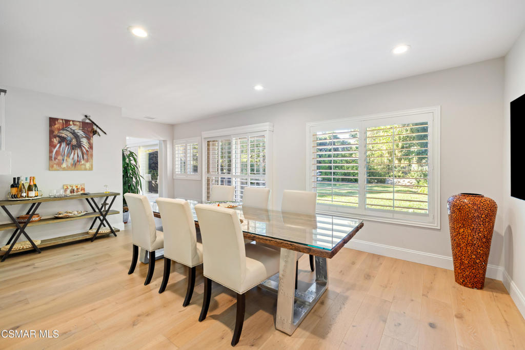 885 Rim Crest Drive Westlake Village, CA 91361 - Photo 5 of 35 a view of a dining room with furniture window and wooden floor