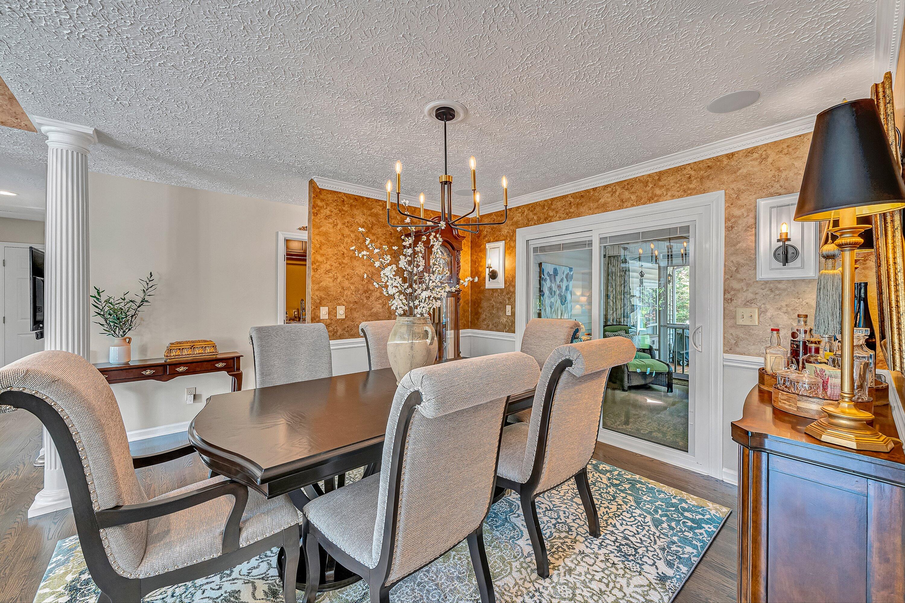 4723 Norwood Street Southwest Roanoke, VA 24018 - Photo 38 of 84 a dining room with furniture a chandelier and window