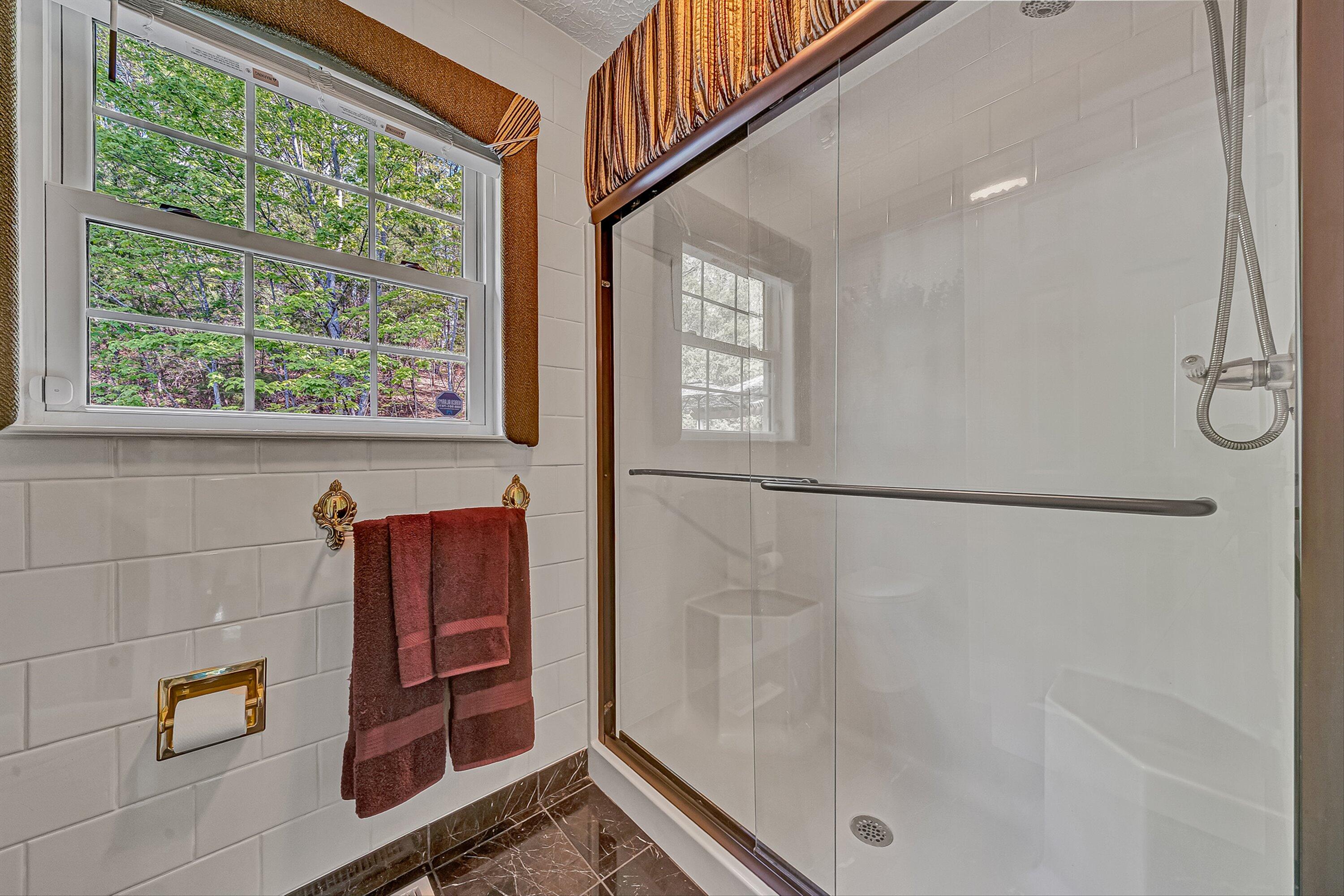 4723 Norwood Street Southwest Roanoke, VA 24018 - Photo 53 of 84 a bathroom with a shower and a window