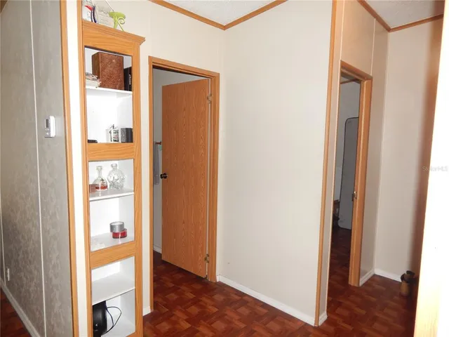 a view of an front door