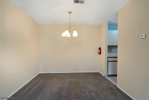 a view of a decorative light in a room