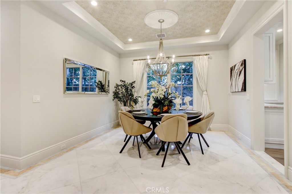 400 Santa Rosa Road Arcadia, CA 91007 - Photo 10 of 47 a dining room with furniture and chandelier
