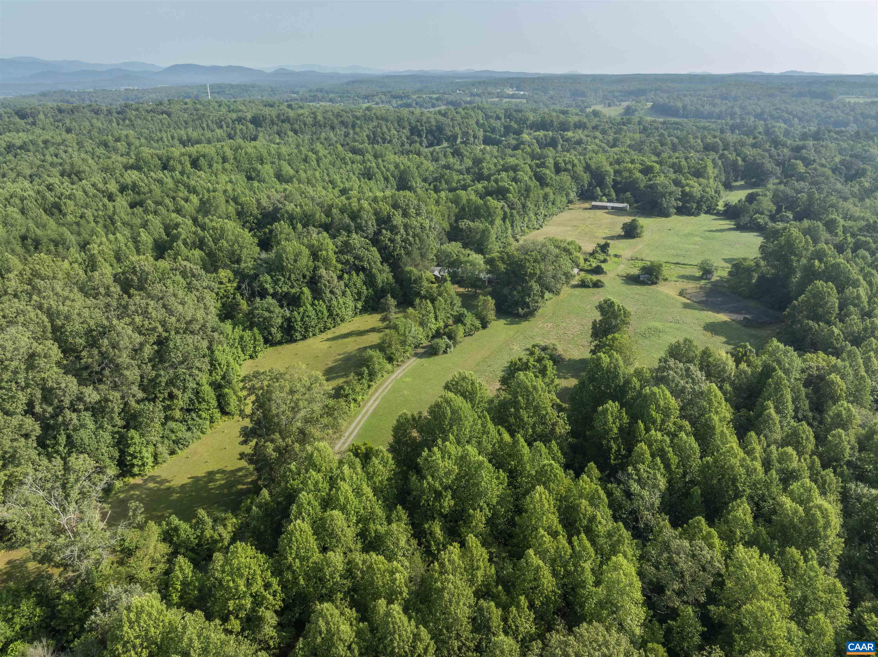 2599 Oak Park Road Madison, VA 22727 - Photo 23 of 43 a view of a lush green forest with trees and some houses