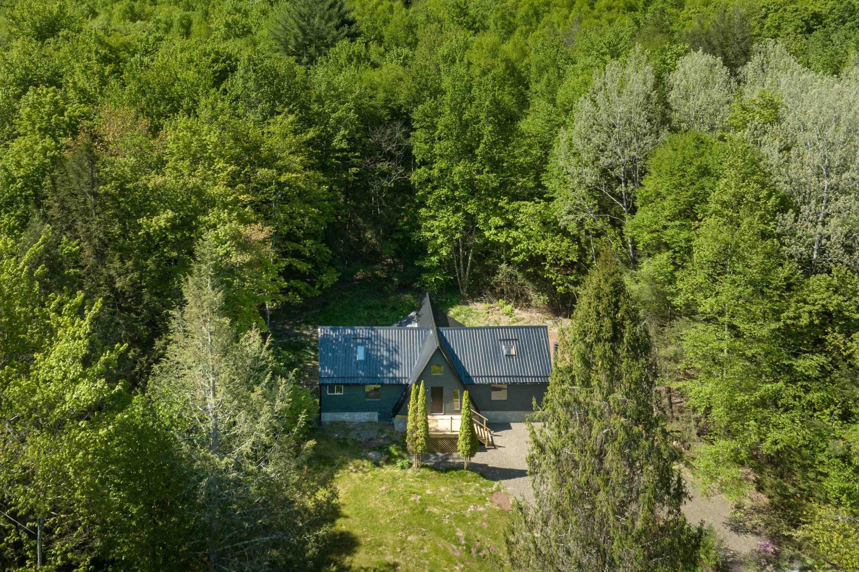 356 Mink Brook Road Colchester, NY 13755 - Photo 22 of 25 a view of a house with a yard and sitting area