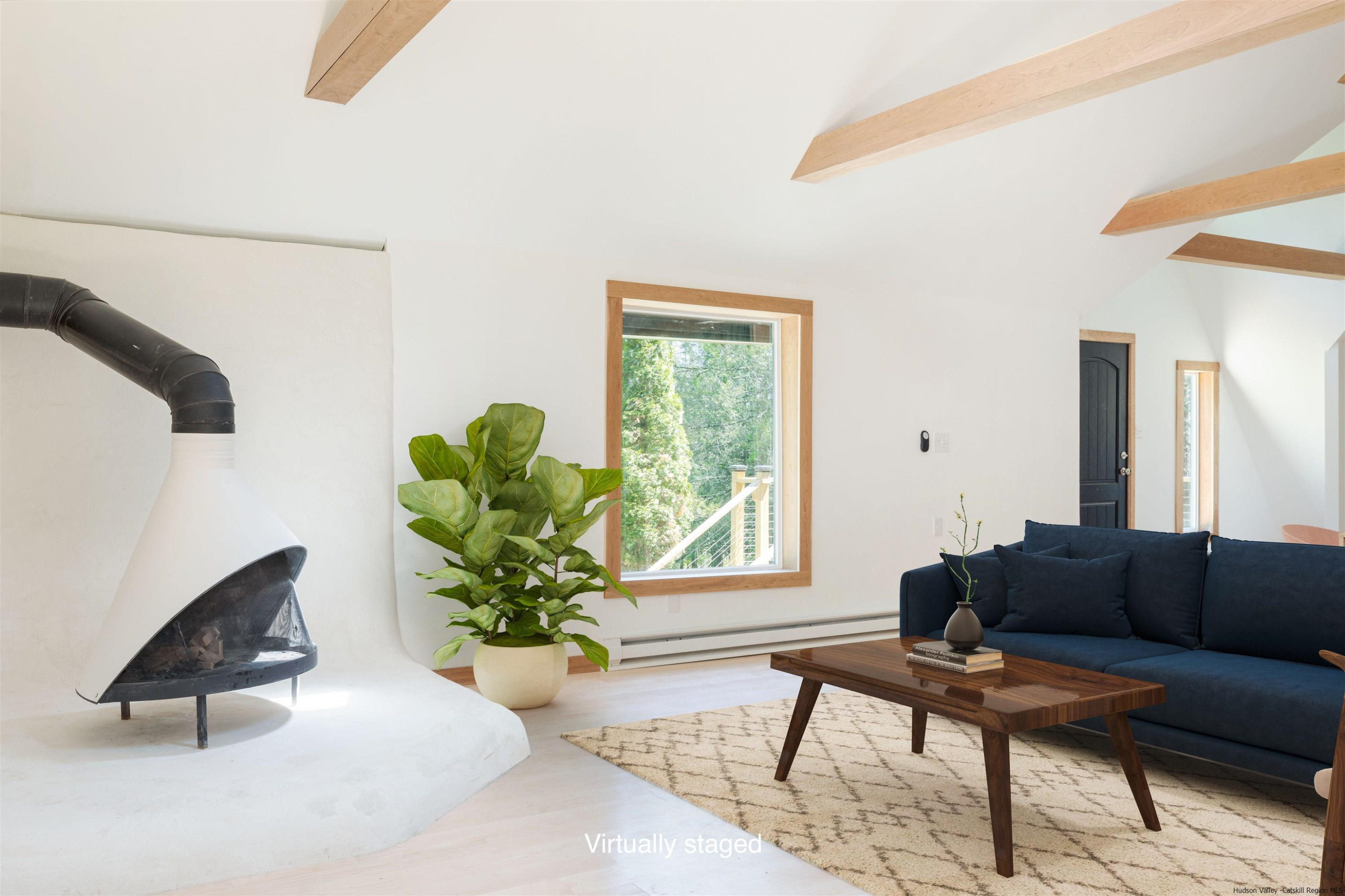 356 Mink Brook Road Colchester, NY 13755 - Photo 3 of 25 a living room with furniture and a potted plant