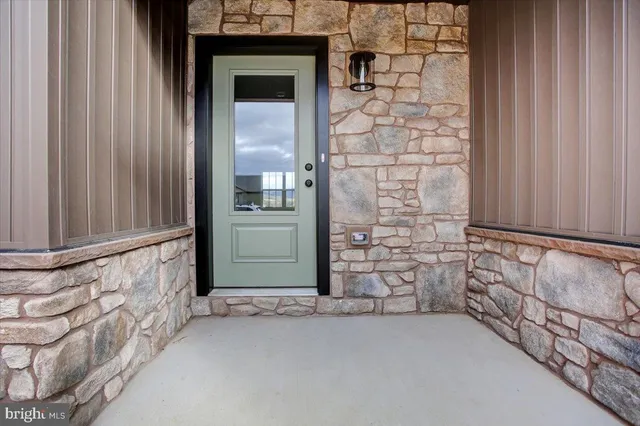 a view of an entryway door