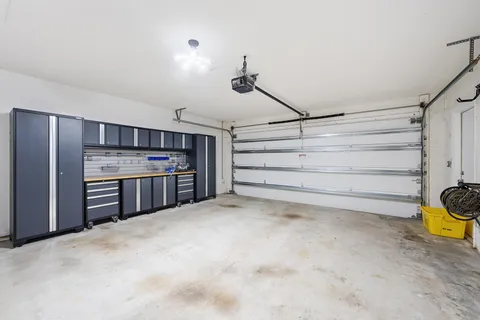 a view of a room with storage and utility room