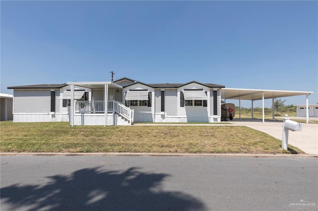 a house with trees in front of it