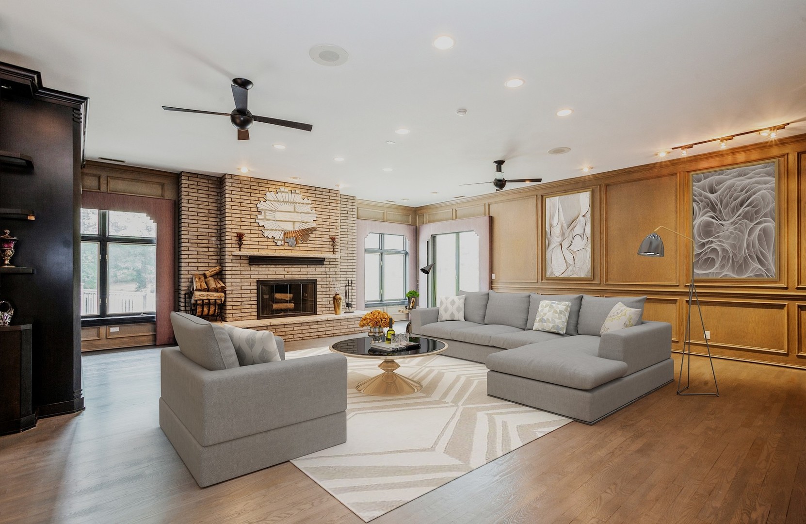 33W859 Fletcher Road Wayne, IL 60174 - Photo 29 of 110 a living room with furniture and a fireplace