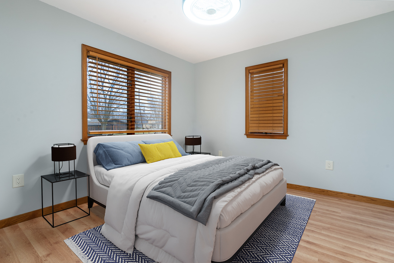 810 South Cedar Road New Lenox, IL 60451 - Photo 4 of 30 a bedroom with a bed and wooden floor