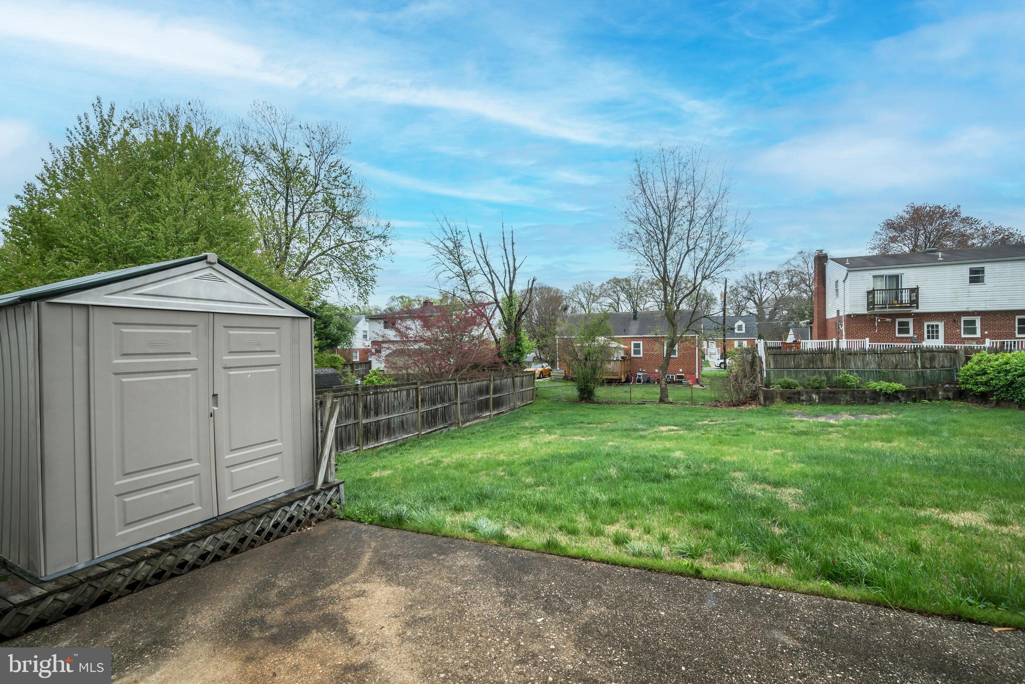 1500 Gleason Street Silver Spring, MD 20902 - Photo 44 of 45 Large mostly fenced rear yard w/storage shed.