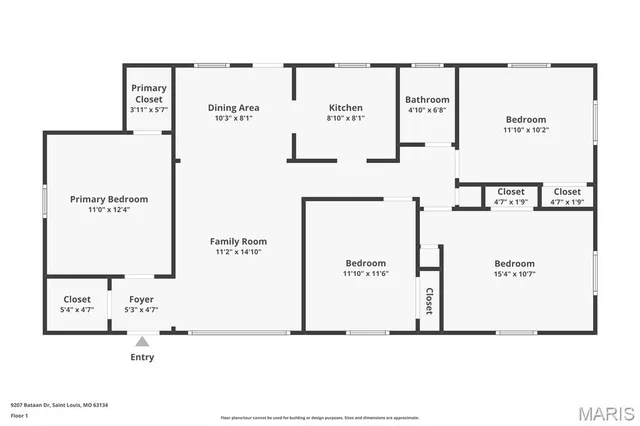 $159,900 | 9207 Bataan Drive, Woodson Terrace, MO 63134