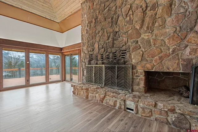 a view of an outdoor space with seating area