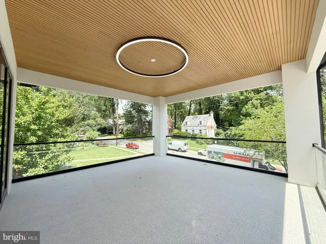 a view of swimming pool with a porch