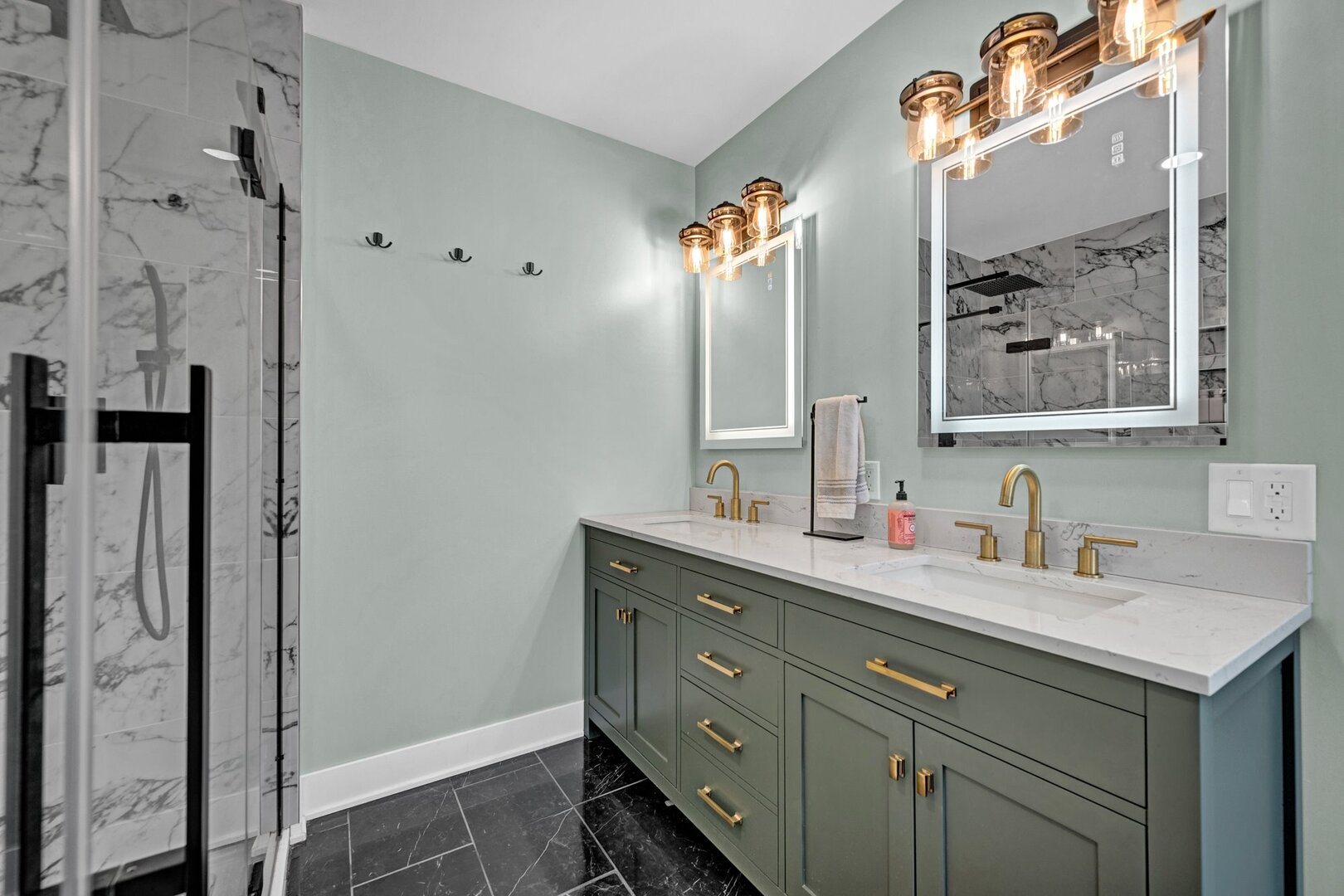 903 Crestline Drive Normal, IL 61761 - Photo 21 of 35 a bathroom with a double vanity sink mirror and double