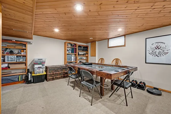 a house with trees in front of it