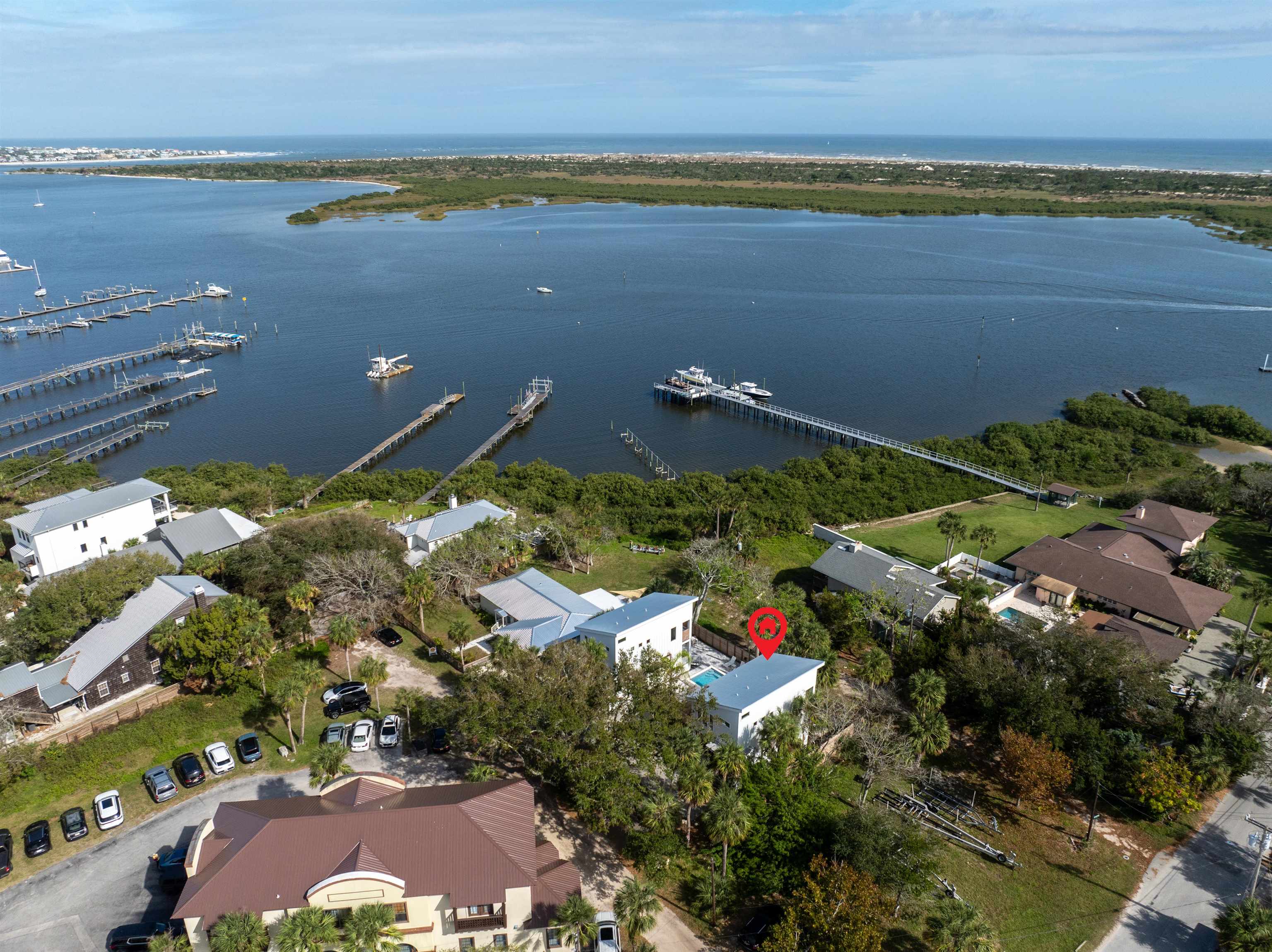 2 Sanchez Cove St. Augustine, FL 32080 - Photo 37 of 45 a view of a city and ocean view