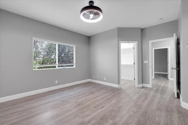 a view of livingroom with hardwood floor and window