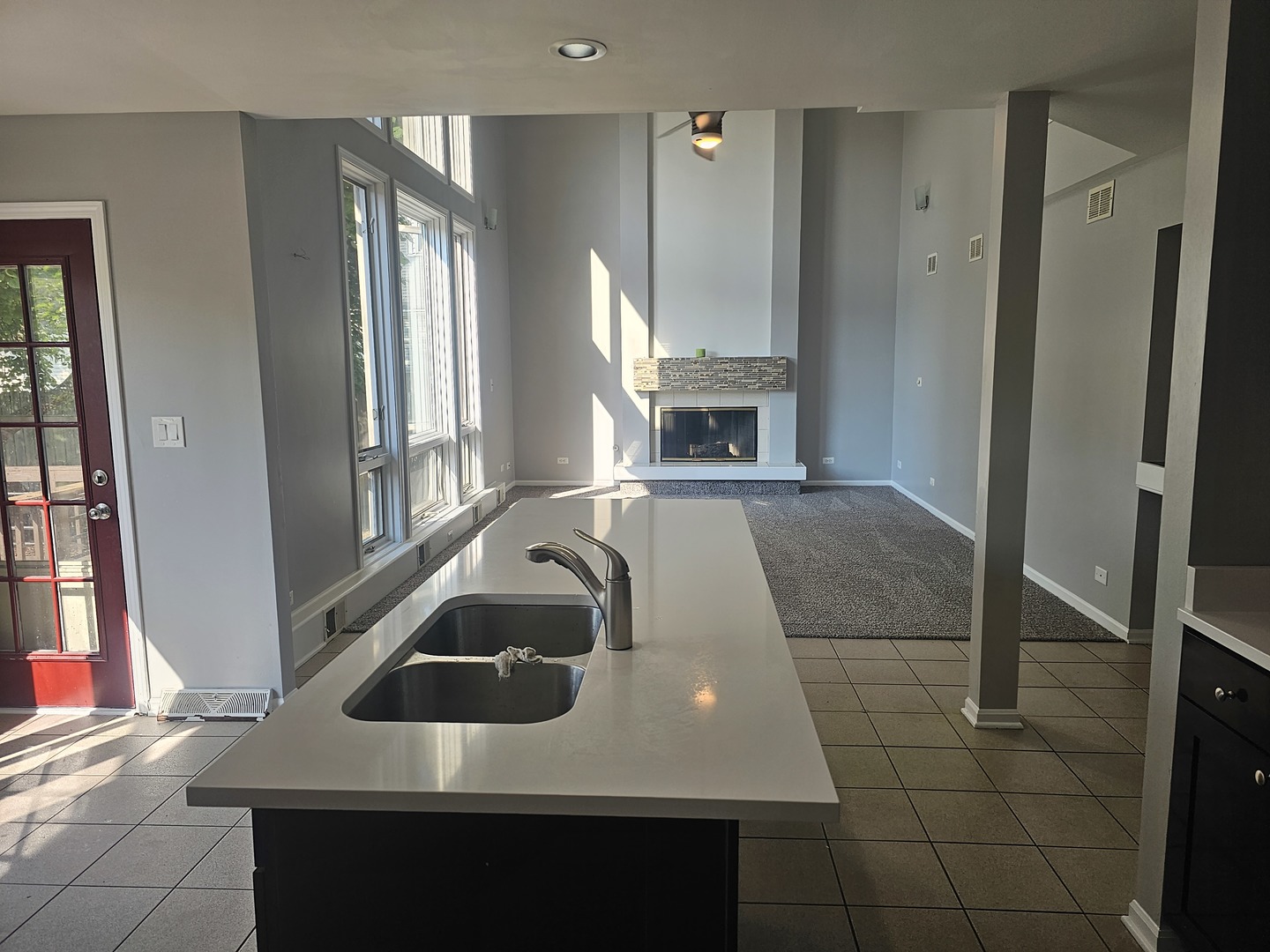 1821 Terrace Road Homewood, IL 60430 - Photo 3 of 9 a kitchen with kitchen island a sink stove and refrigerator