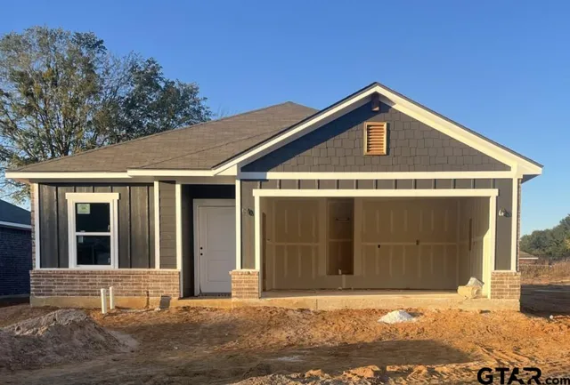 a front view of a house