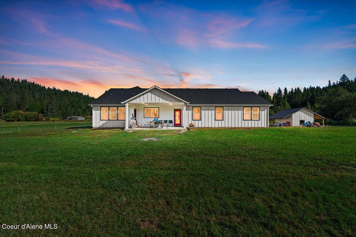 1974 Kelso Lake Road Athol, ID 83801 - Photo 40 of 55 52-Back of home twilight