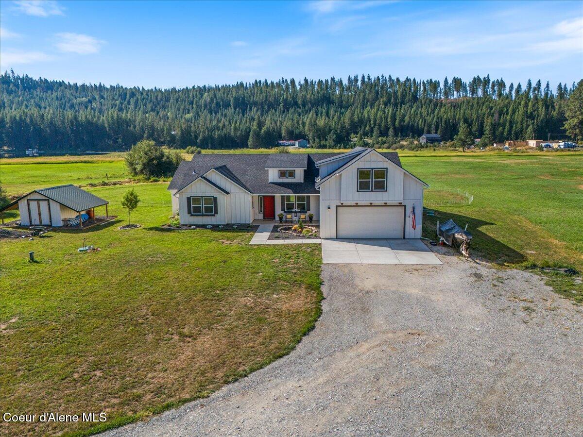 1974 Kelso Lake Road Athol, ID 83801 - Photo 4 of 55 07-Aerial front of home