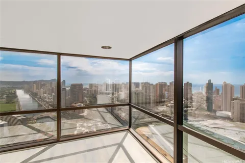 a view of a city from a window