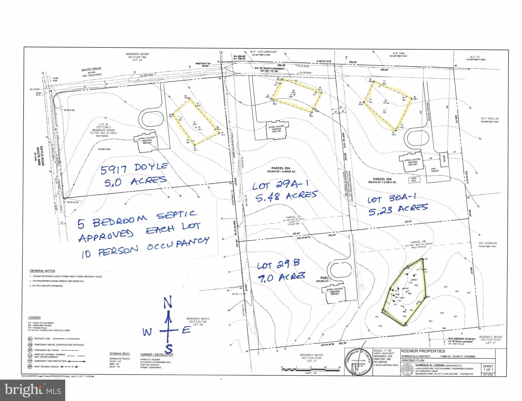 4 lots = 22.7 acres
