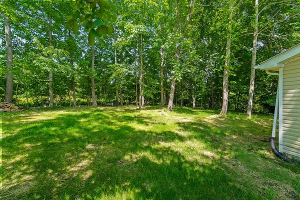 a view of outdoor space with deck and yard