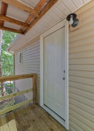 a view of front door