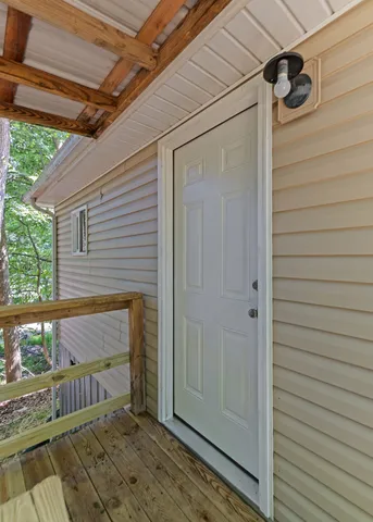 a view of front door