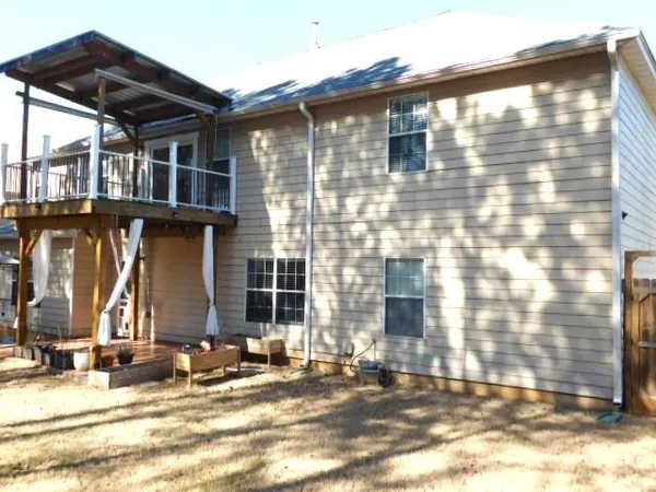 a view of a building with a outdoor space