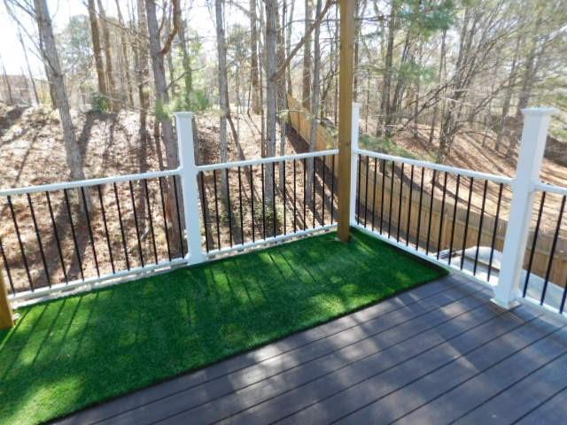 4304 Defoors Farm Trail Powder Springs, GA 30127 - Photo 36 of 41 a view of a deck with a yard with wooden fence