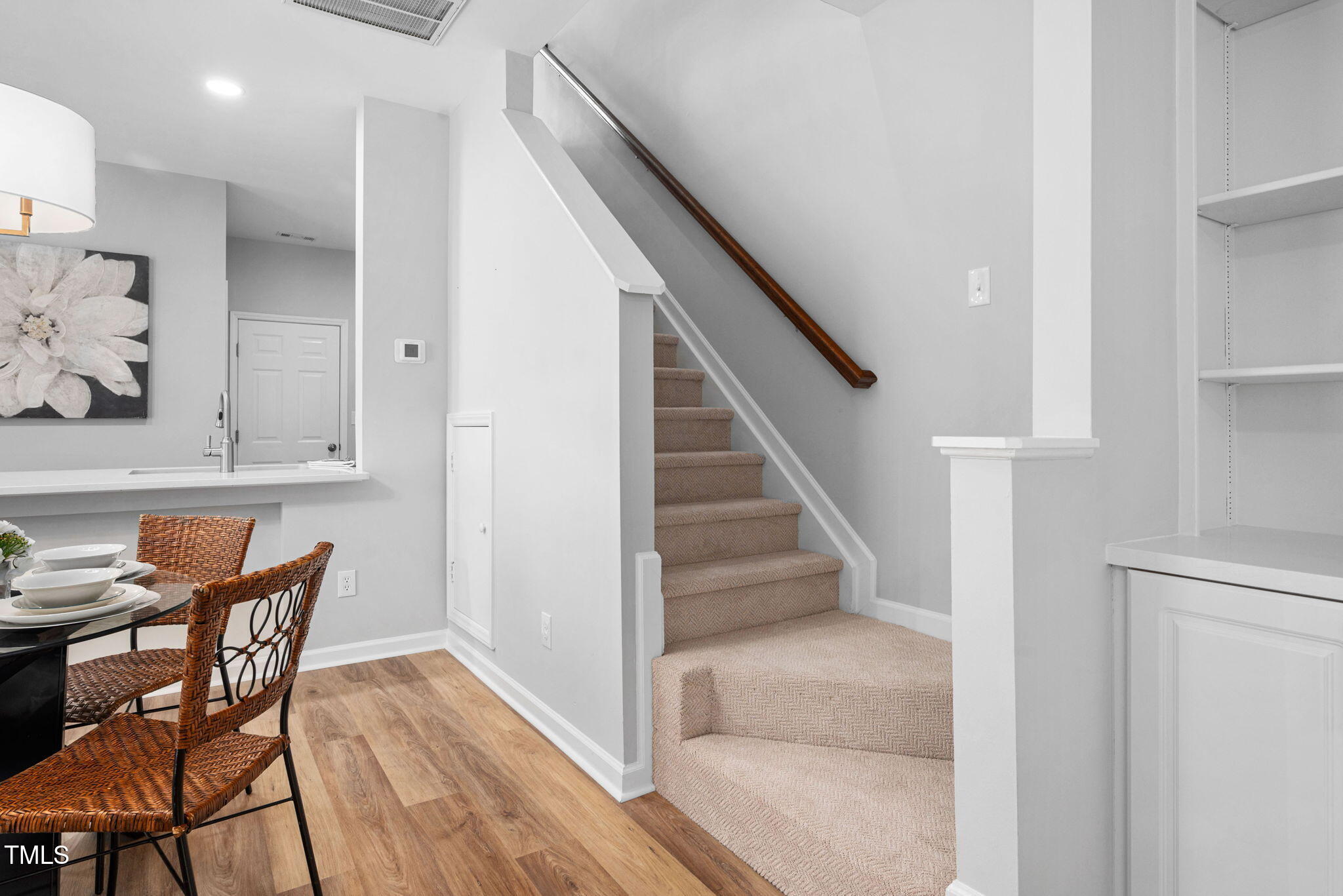 2040 Persimmon Ridge Drive Raleigh, NC 27604 - Photo 11 of 39 a view of dining room with furniture and wooden floor