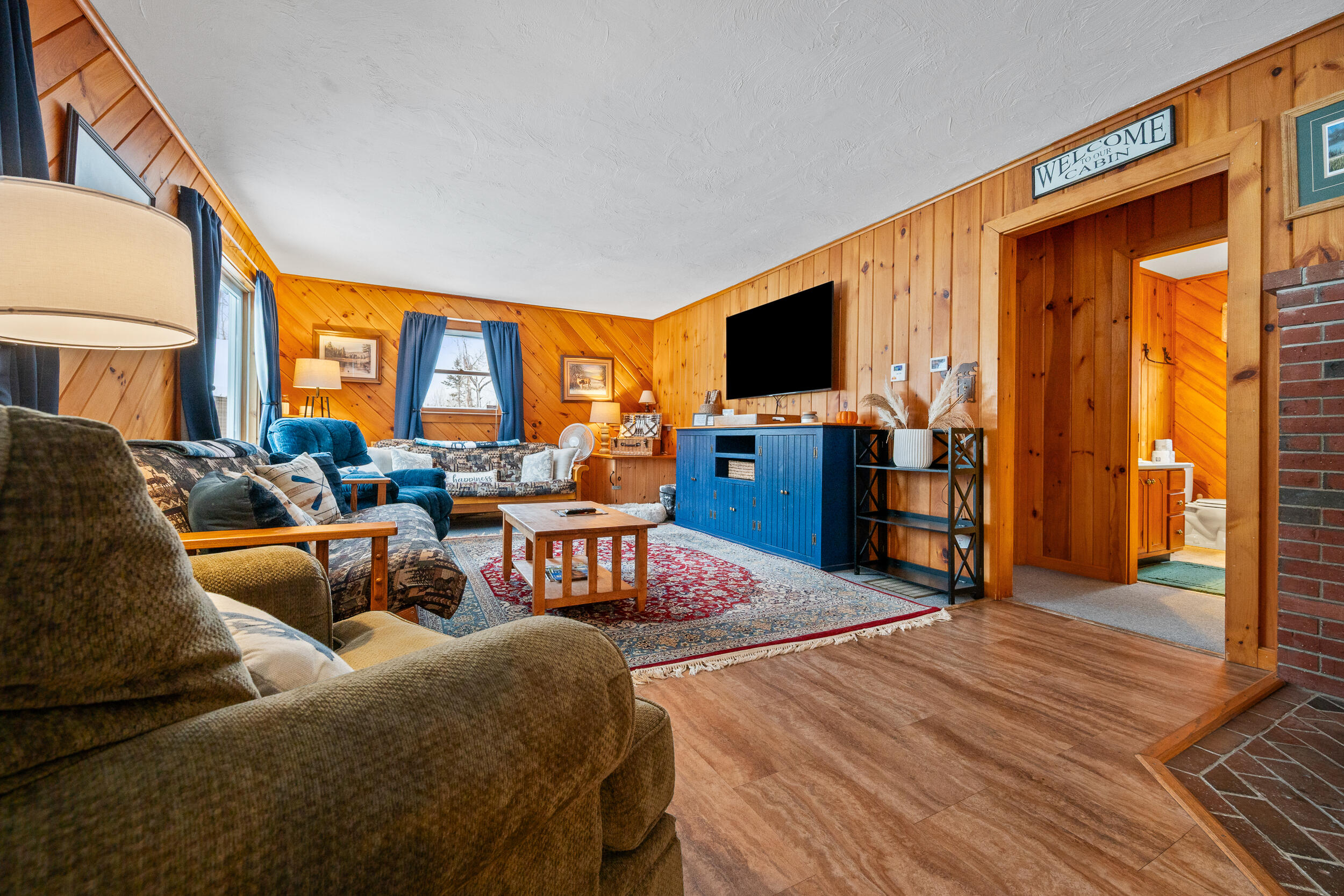 90 Manor Drive Rangeley, ME 04970 - Photo 16 of 35 Living and Hallway