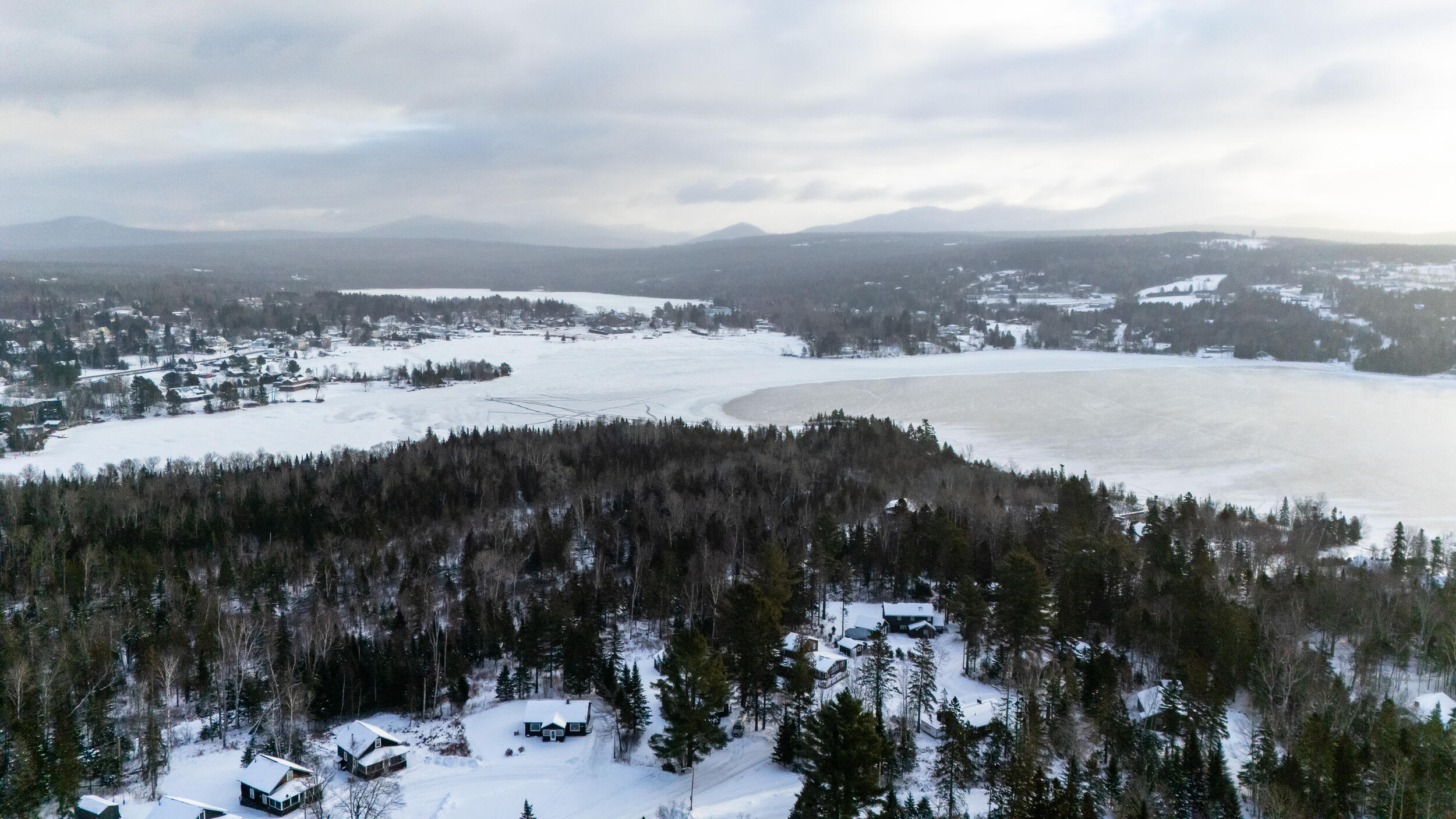 90 Manor Drive Rangeley, ME 04970 - Photo 33 of 35 From Above Looking toward town