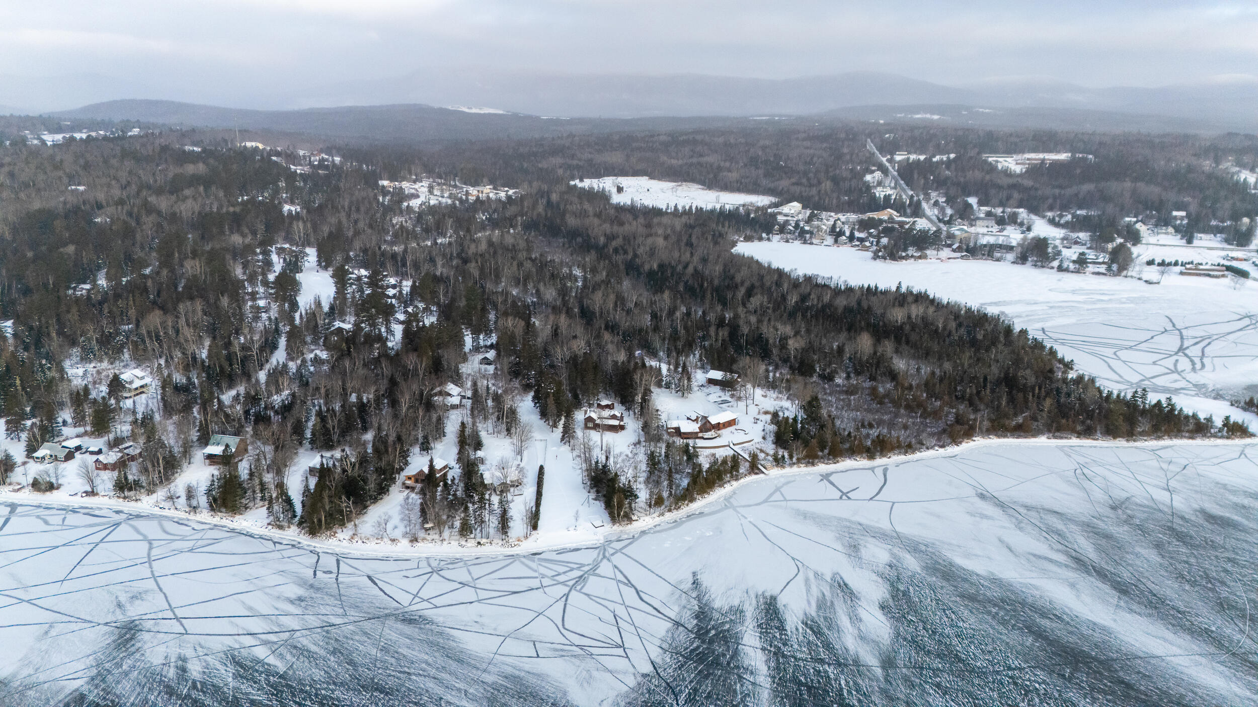 90 Manor Drive Rangeley, ME 04970 - Photo 34 of 35 From Above Looking Toward Town