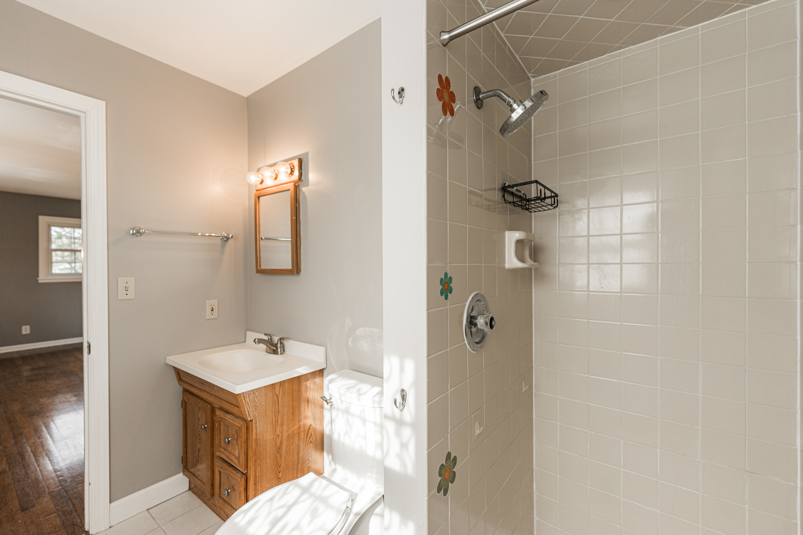2S739 Nelson Lake Road Batavia, IL 60510 - Photo 39 of 65 a bathroom with a sink mirror and shower