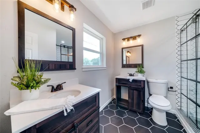 a very nice looking room with a large window