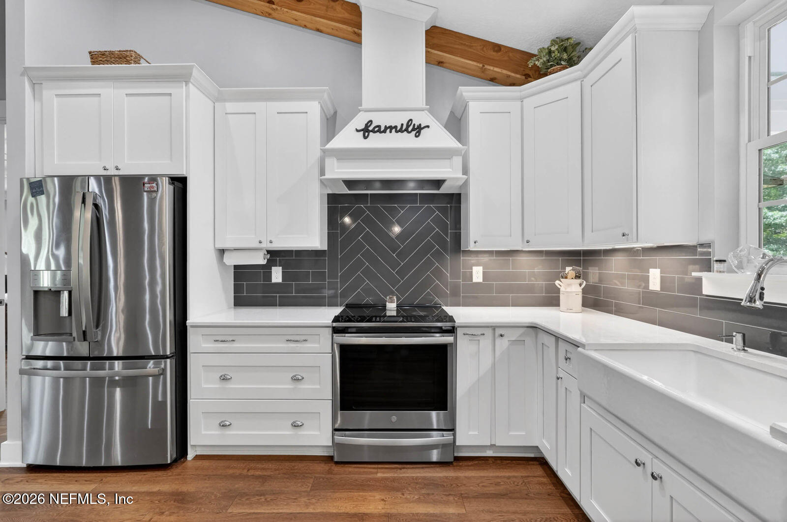 264 Peniel Church Road Palatka, FL 32177 - Photo 14 of 48 a kitchen with granite countertop a stove and a refrigerator