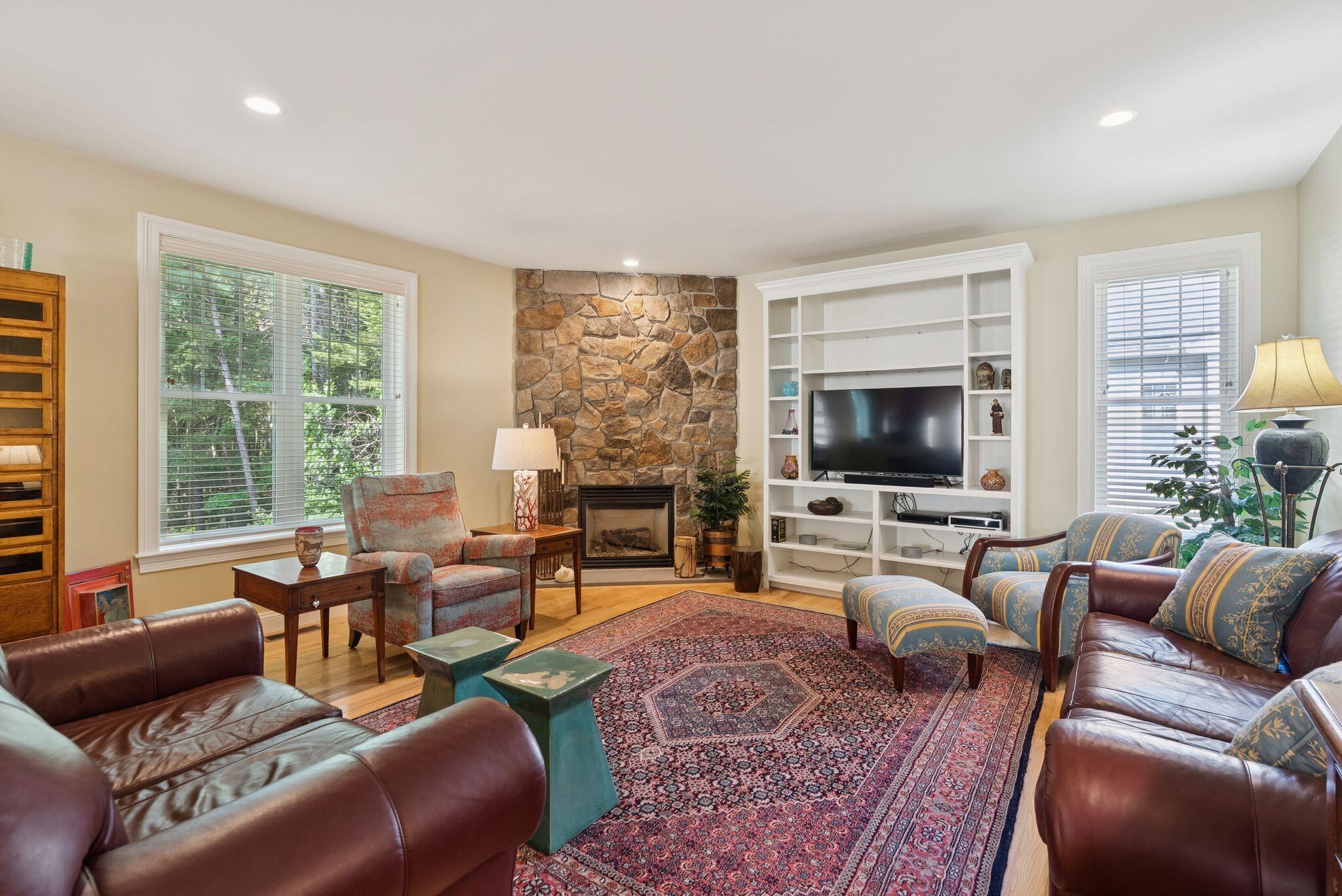 54 Sycamore Lane, Unit 19 Kennebunk, ME 04043 - Photo 2 of 37 Living Room With Gas Fireplace