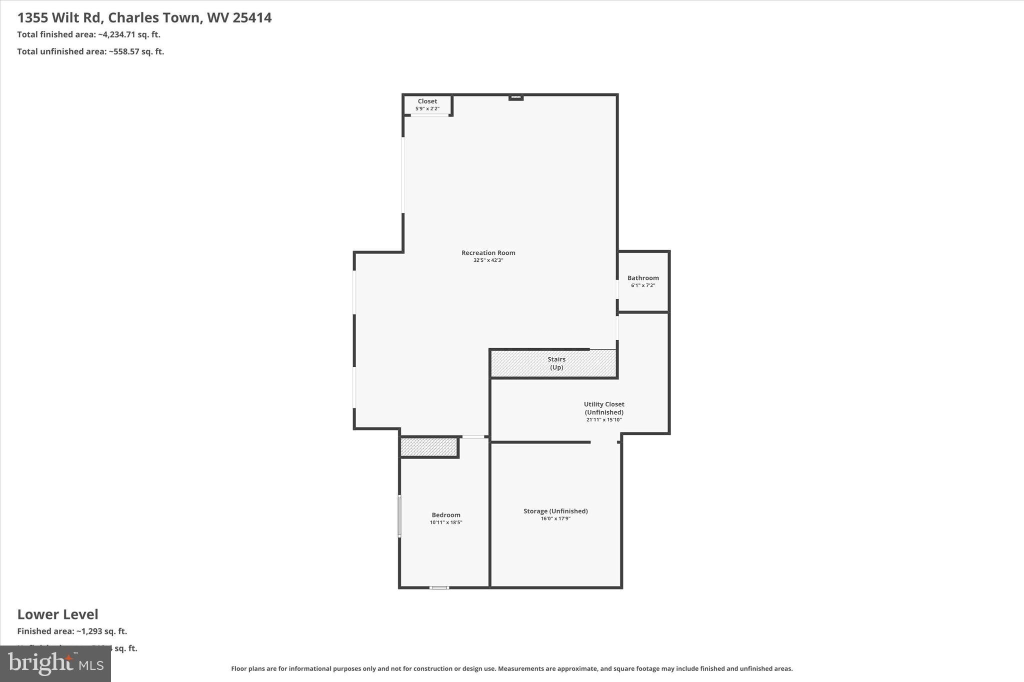 1355 Wilt Road Charles Town, WV 25414 - Photo 111 of 113 Lower-Level Floorplan