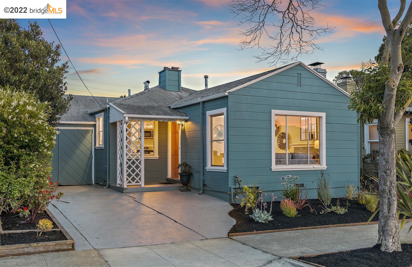 a front view of a house