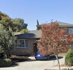 a front view of a house