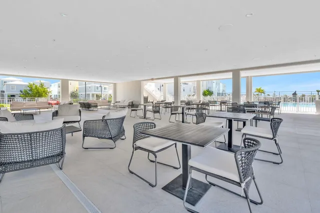 a view of a lake with a ocean view