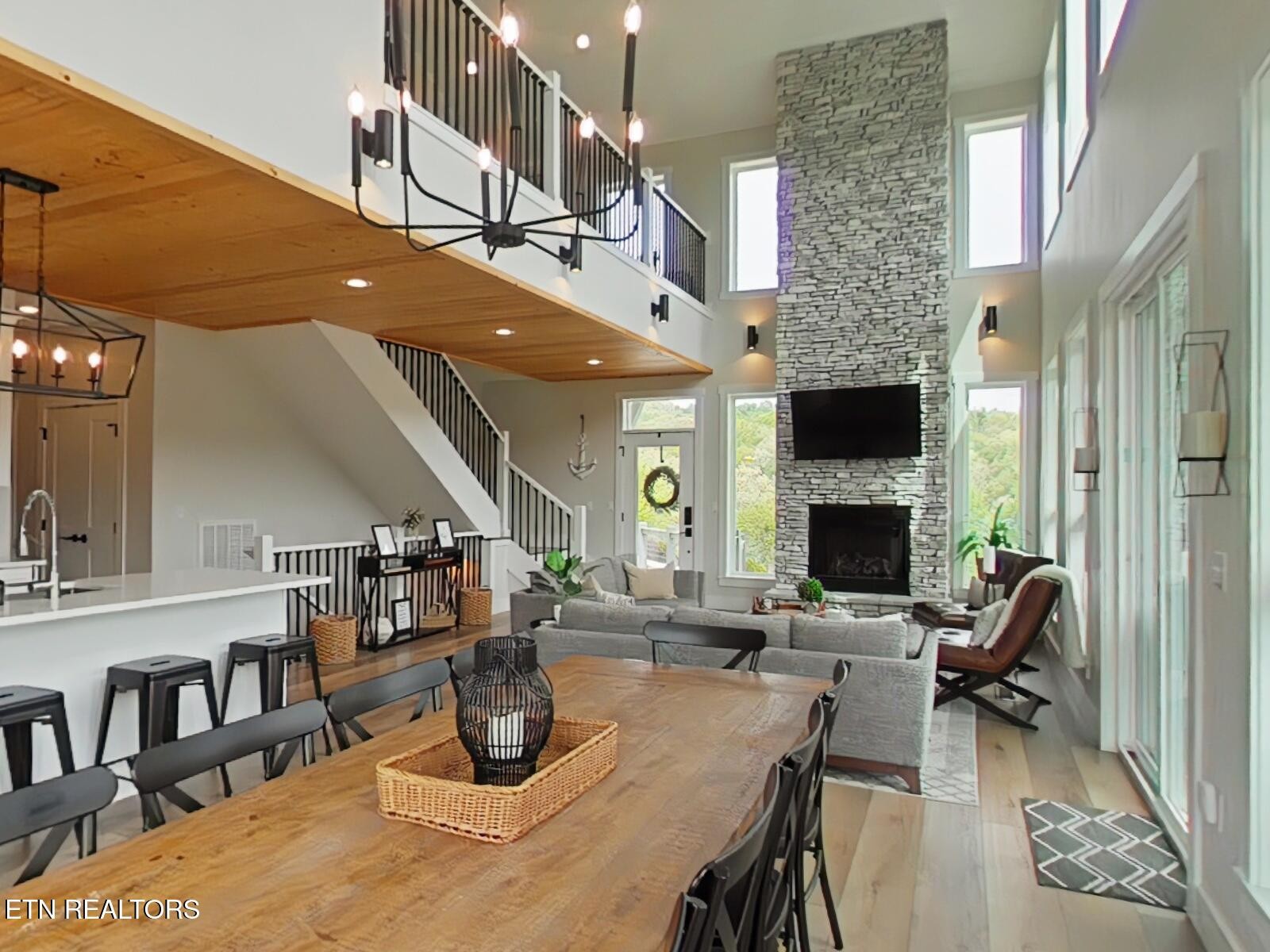 234 Cameron Loop Lane La Follette, TN 37766 - Photo 17 of 60 a living room with fireplace furniture and a fireplace