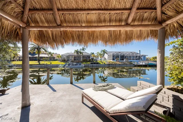 a view of outdoor space with seating area