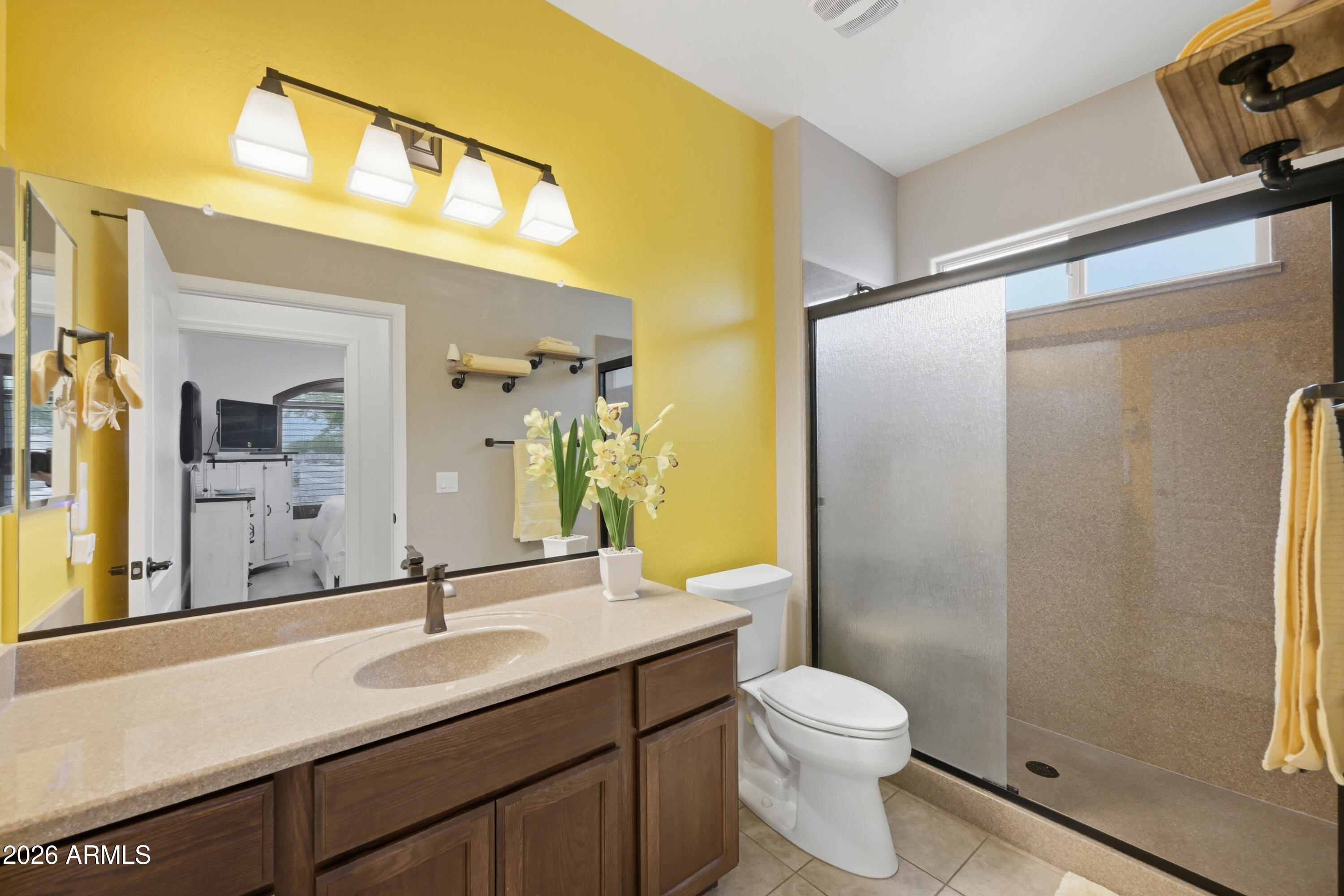 3117 South Signal Butte Road, Unit 476 Mesa, AZ 85212 - Photo 23 of 31 SC476 Guest Bathroom with Walk-in Shower