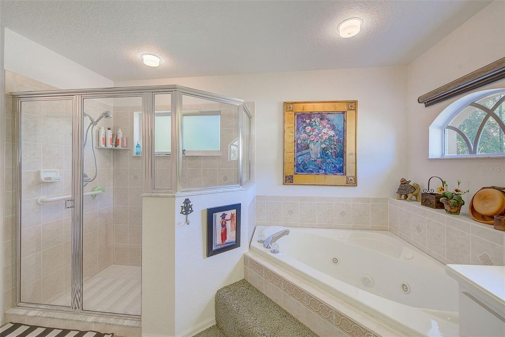4 Poppy Court Homosassa, FL 34446 - Photo 29 of 55 a bathroom with a tub and a shower